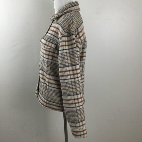 J Joie Plaid Button Up Shacket s - Picture 3 of 6